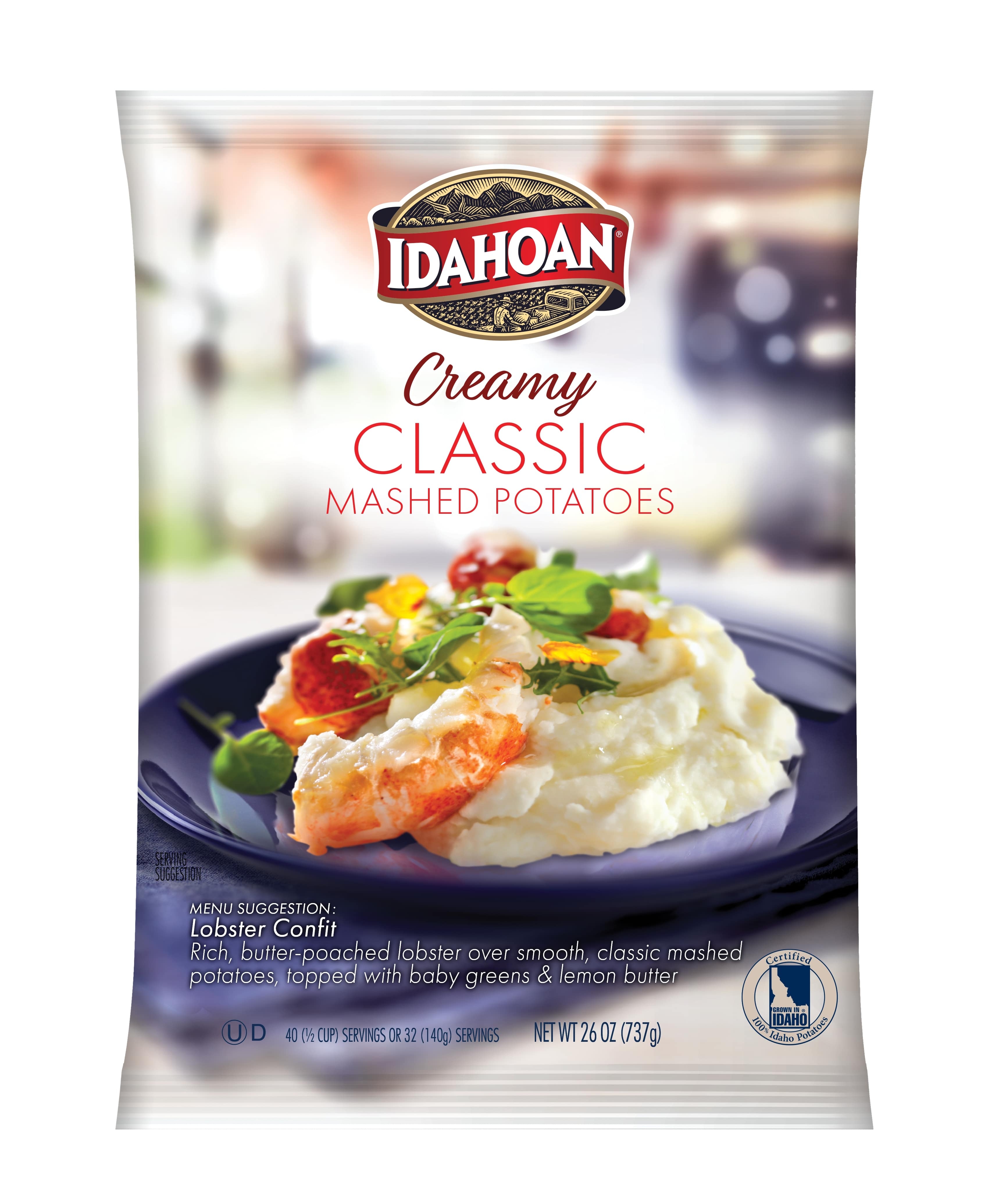 Idahoan Real Mashed Potatoes, 26 Ounce -- 12 per case.