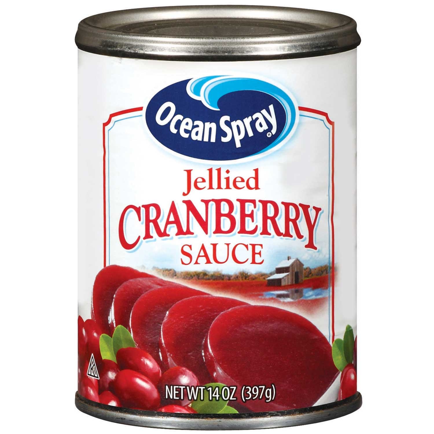 Ocean Spray Jellied Cranberry Sauce, 14 Ounce -- 24 per case.
