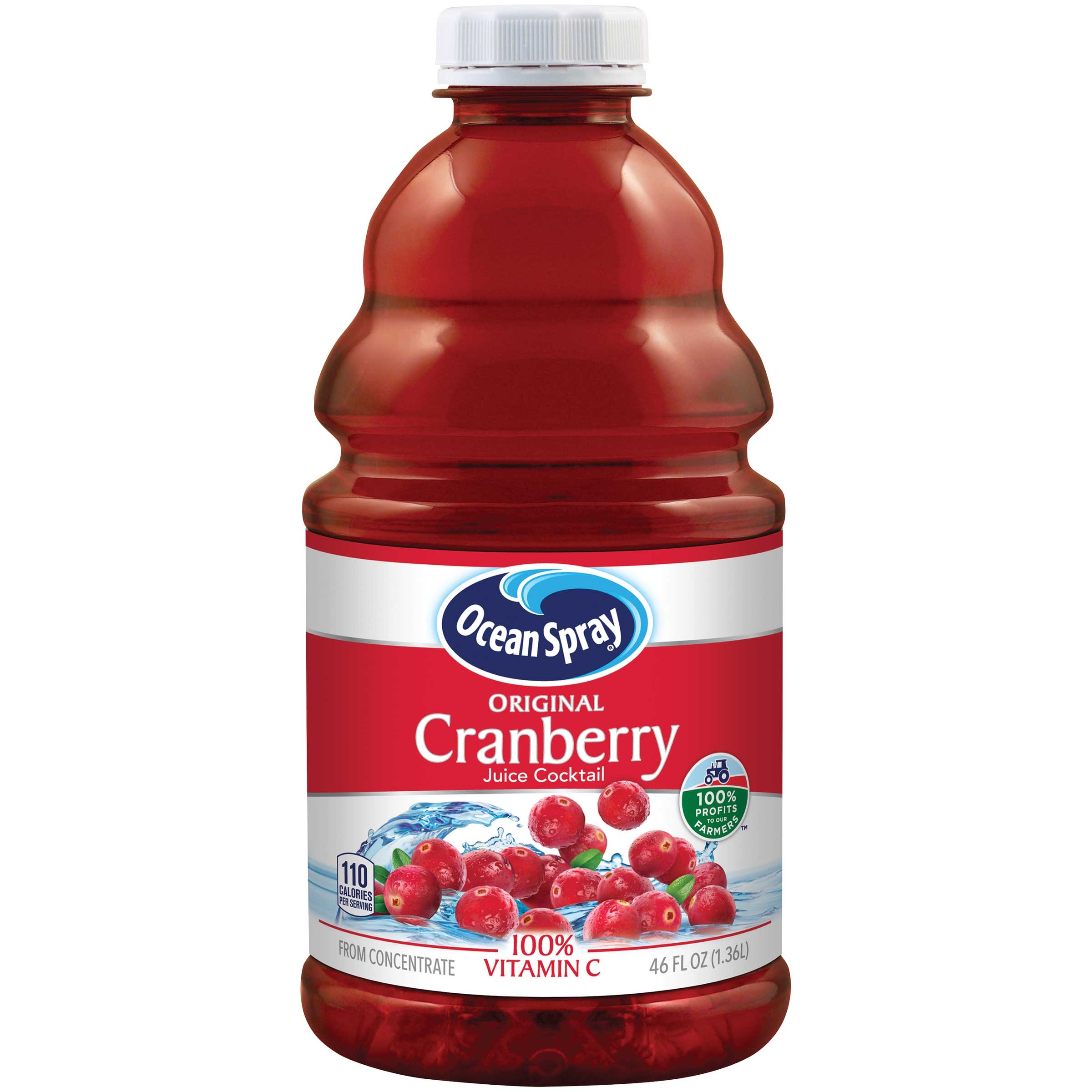 Ocean Spray Cranberry Juice Cocktail, 46 Ounce -- 8 per case.