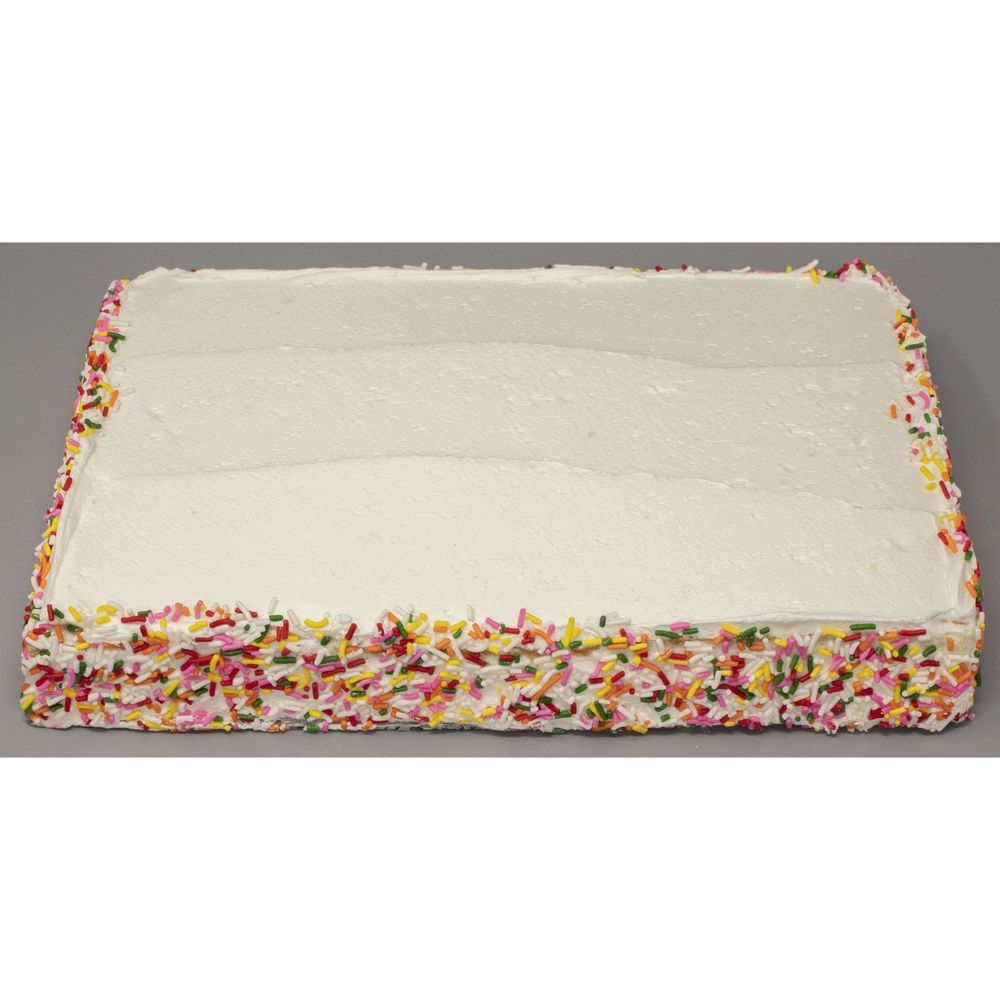 Love and Quiches 1/4 Sheet Special Occasion White Cake, 2.5 pound
