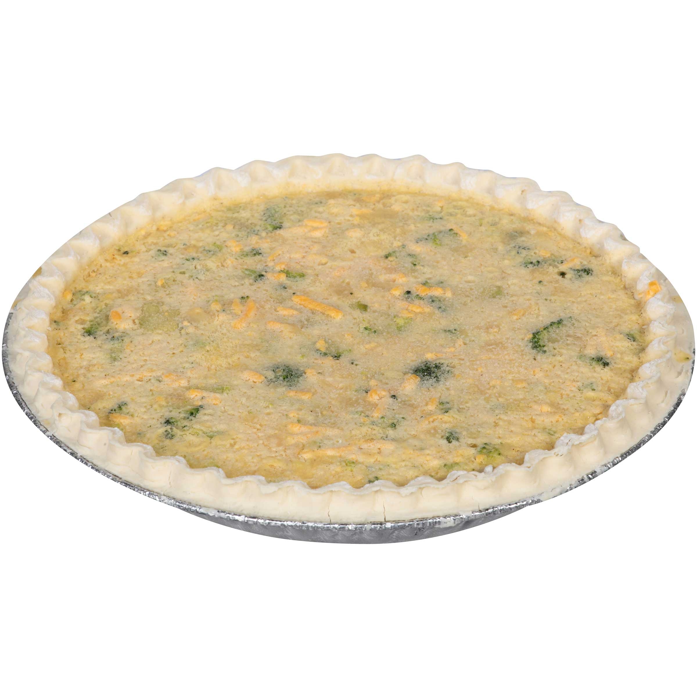 Sara Lee Chef Pierre Unbaked Broccoli Quiche, 10 inch -- 6 per case.