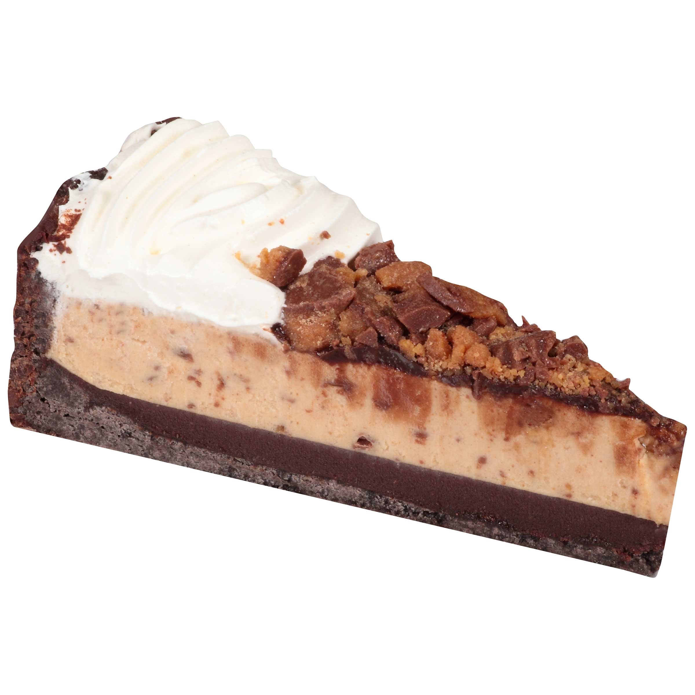 Sara Lee Bistro Collection Round Chocolate Peanut Butter Shudder Topped with Reeses Peanut Butter Cups Pie, 10 inch -- 2 per case.