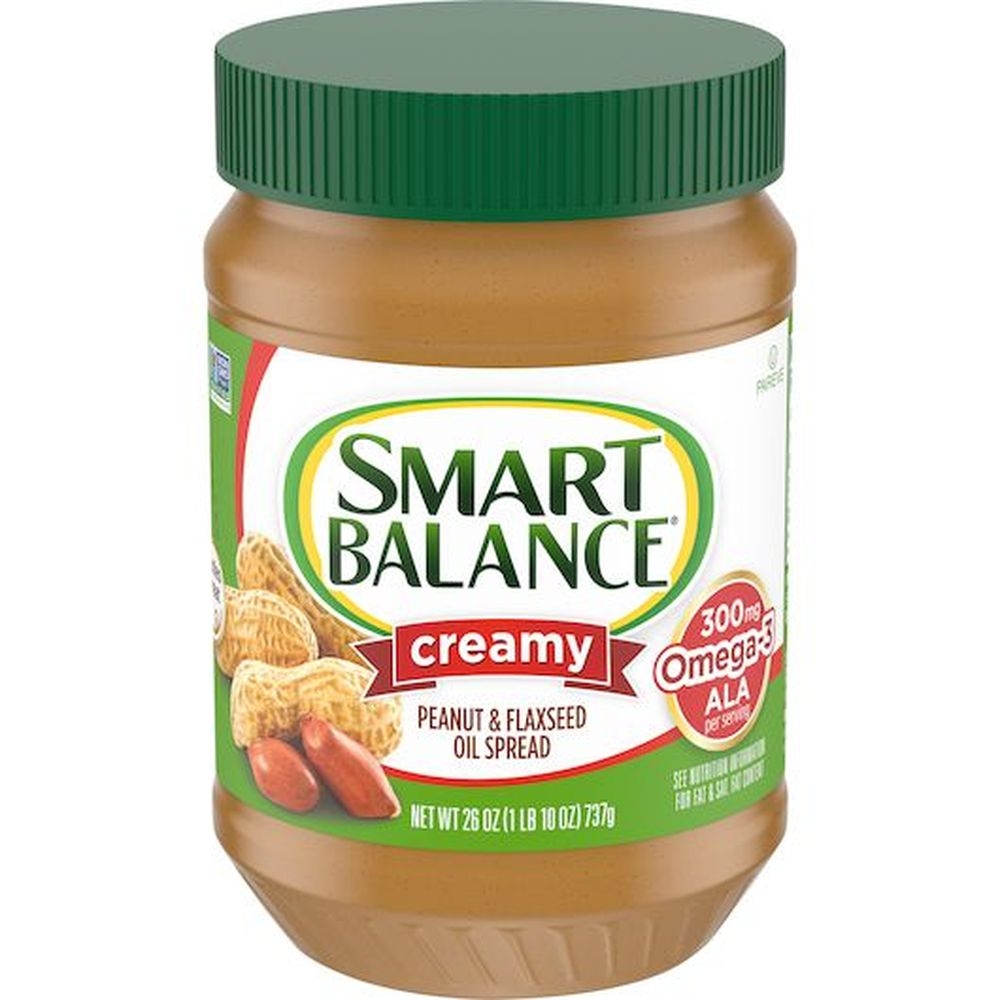 Smart Balance Rich Roast Creamy Peanut Butter, 26 Ounce -- 12 per case.