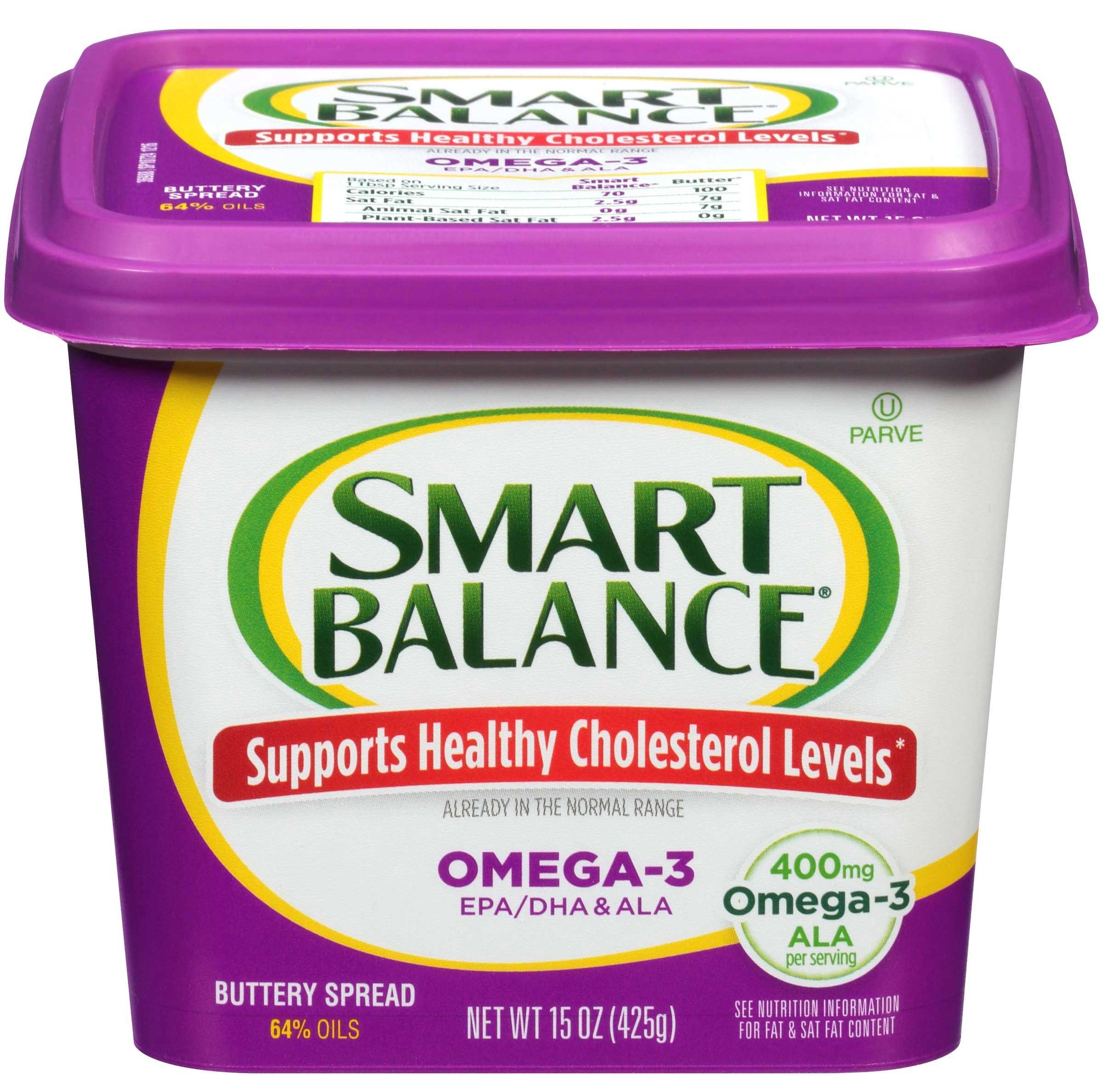 Smart Balance Omega 3 Buttery Spread, 15 Ounce -- 6 per case