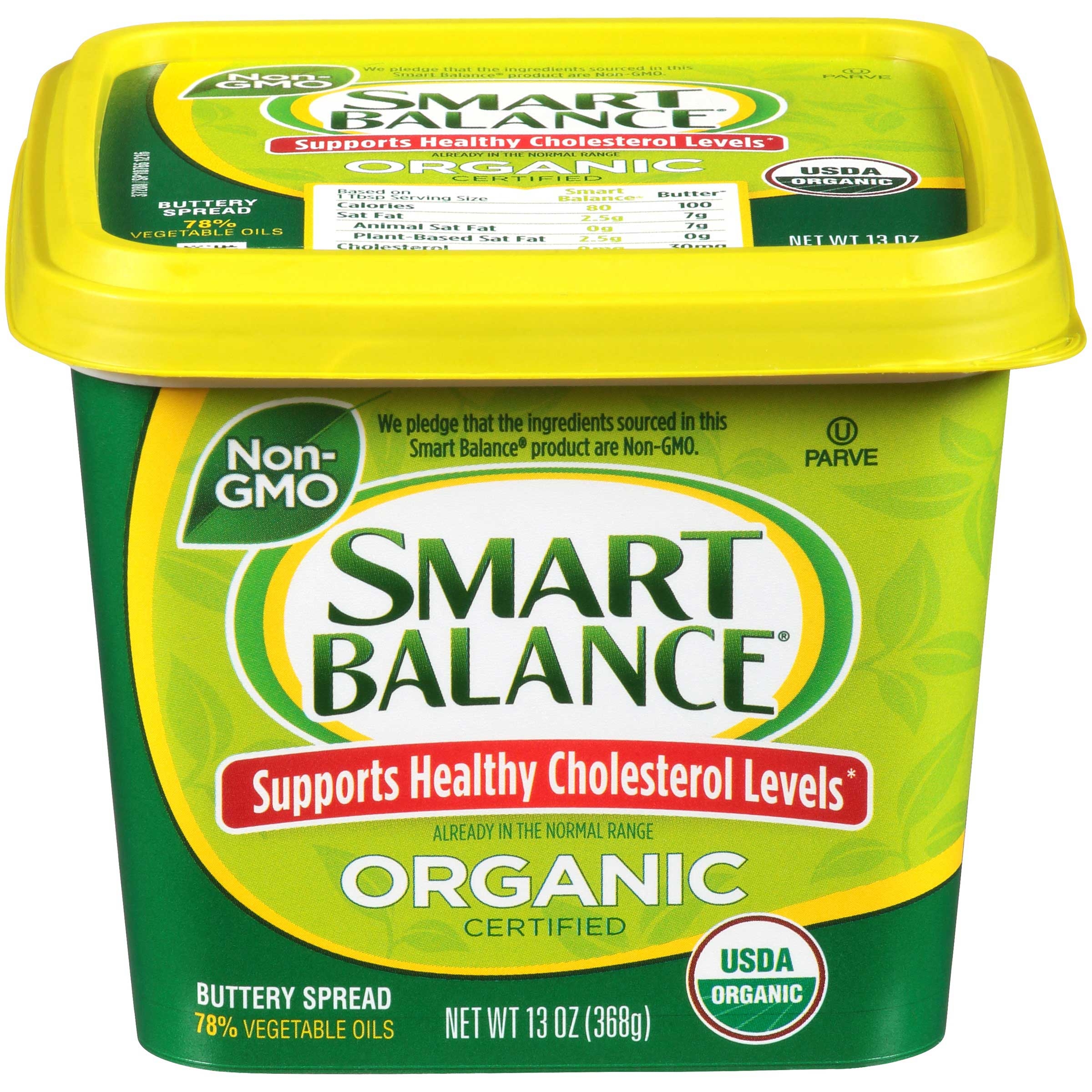 Smart Balance Organic Buttery Spread, 13 Ounce Tub -- 6 per case