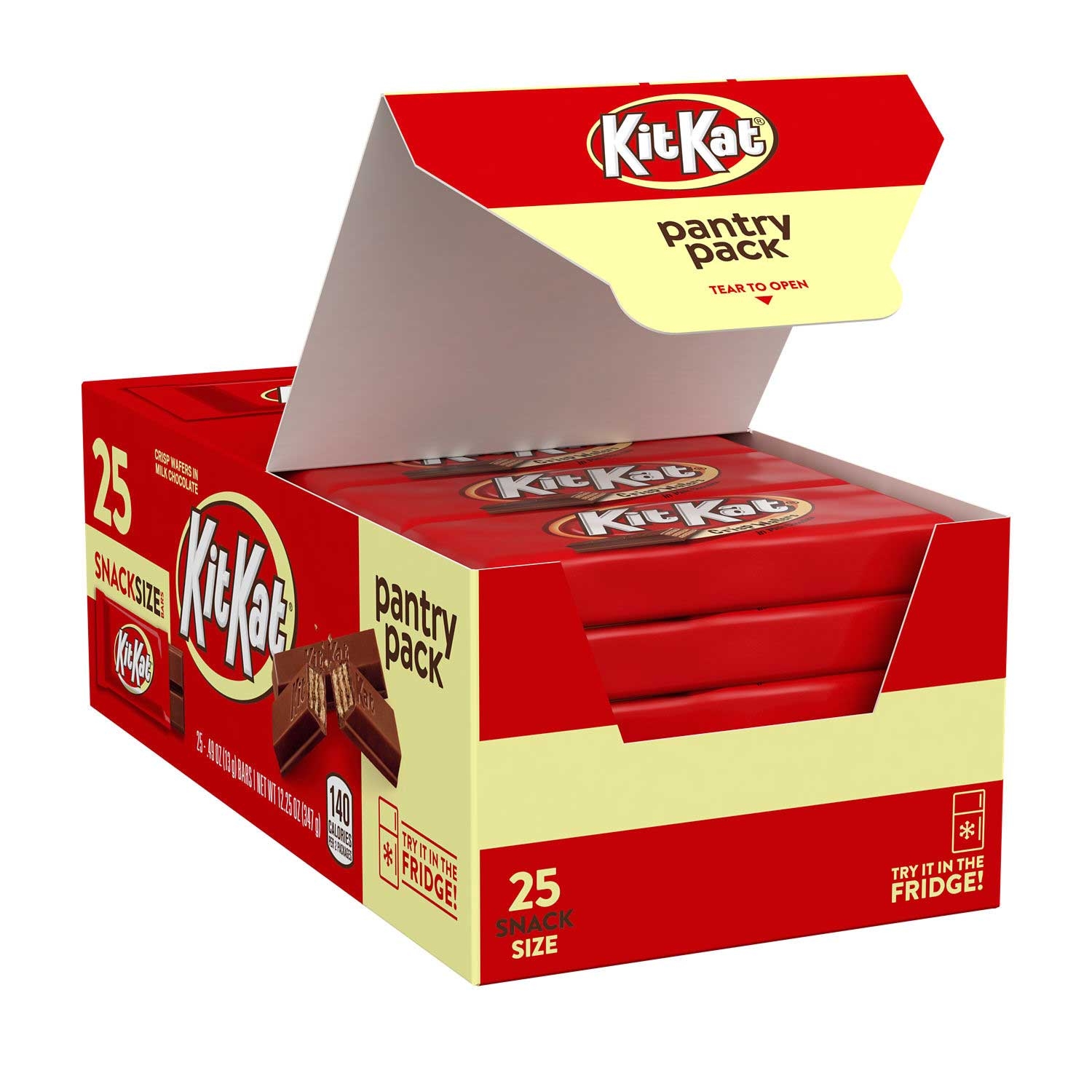 Kit Kat Crisp Wafers in Milk Chocolate Snack Size Bar - Pantry Pack, 12.25 Ounce -- 12 per case