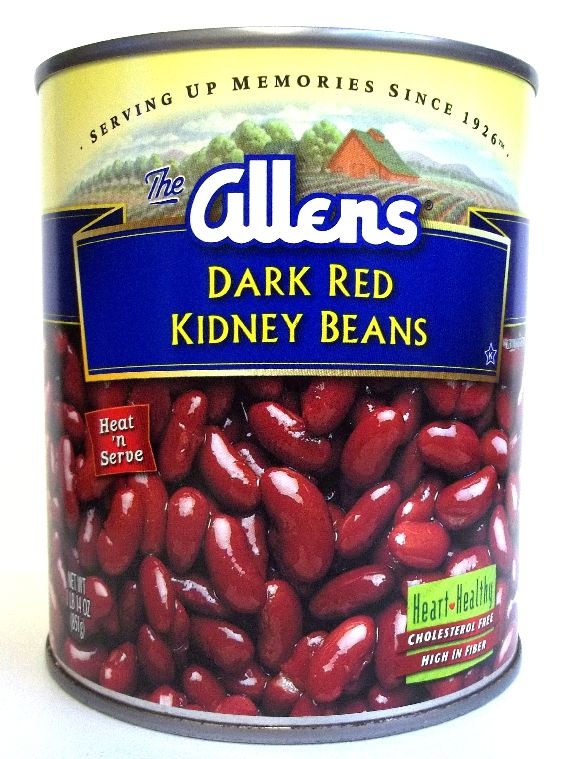 Allens Dark Red Kidney Beans, 111 Ounce Can -- 6 per case.