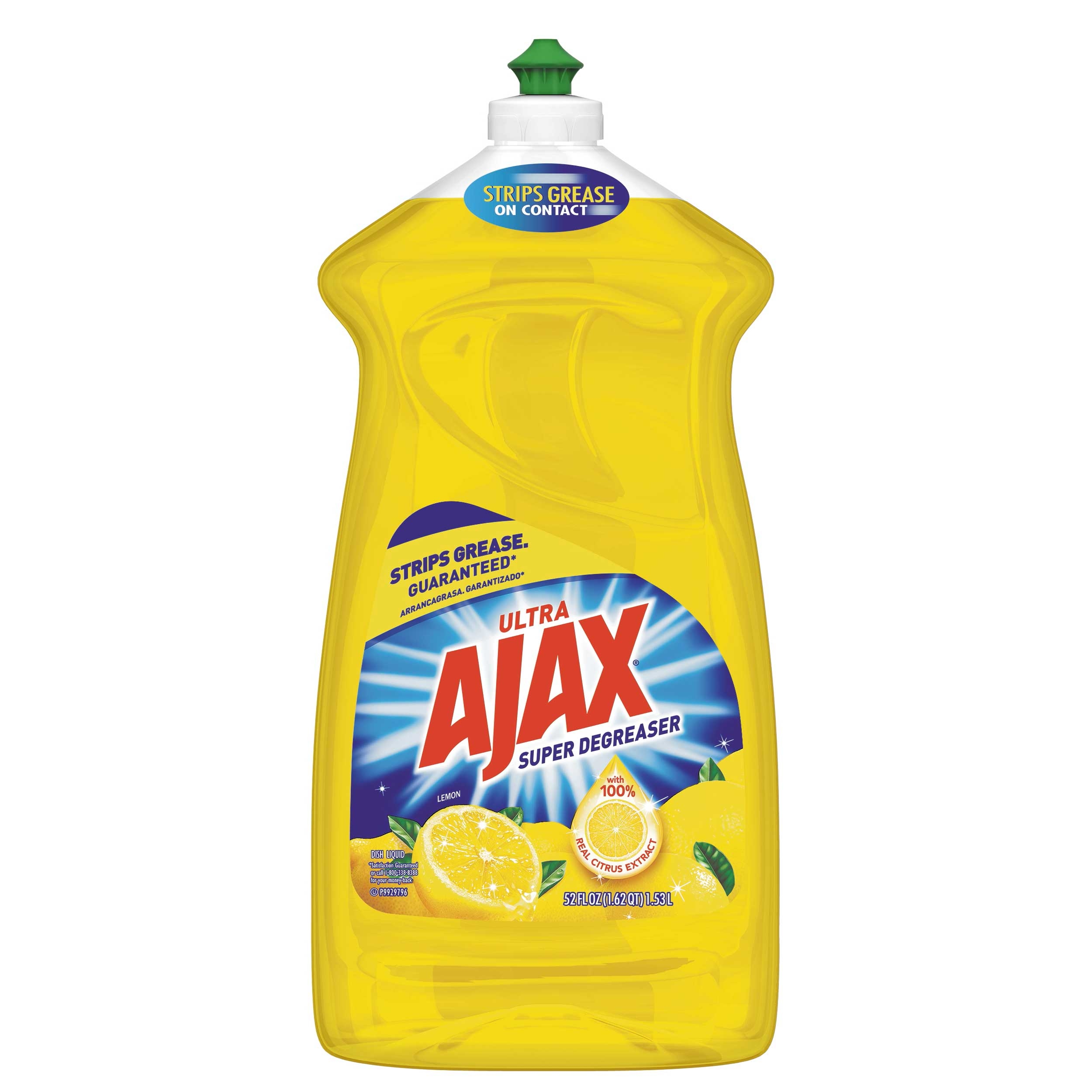 Ajax Lemon Super Degreaser Dish Liquid, 52 Fluid Ounce -- 6 per case.