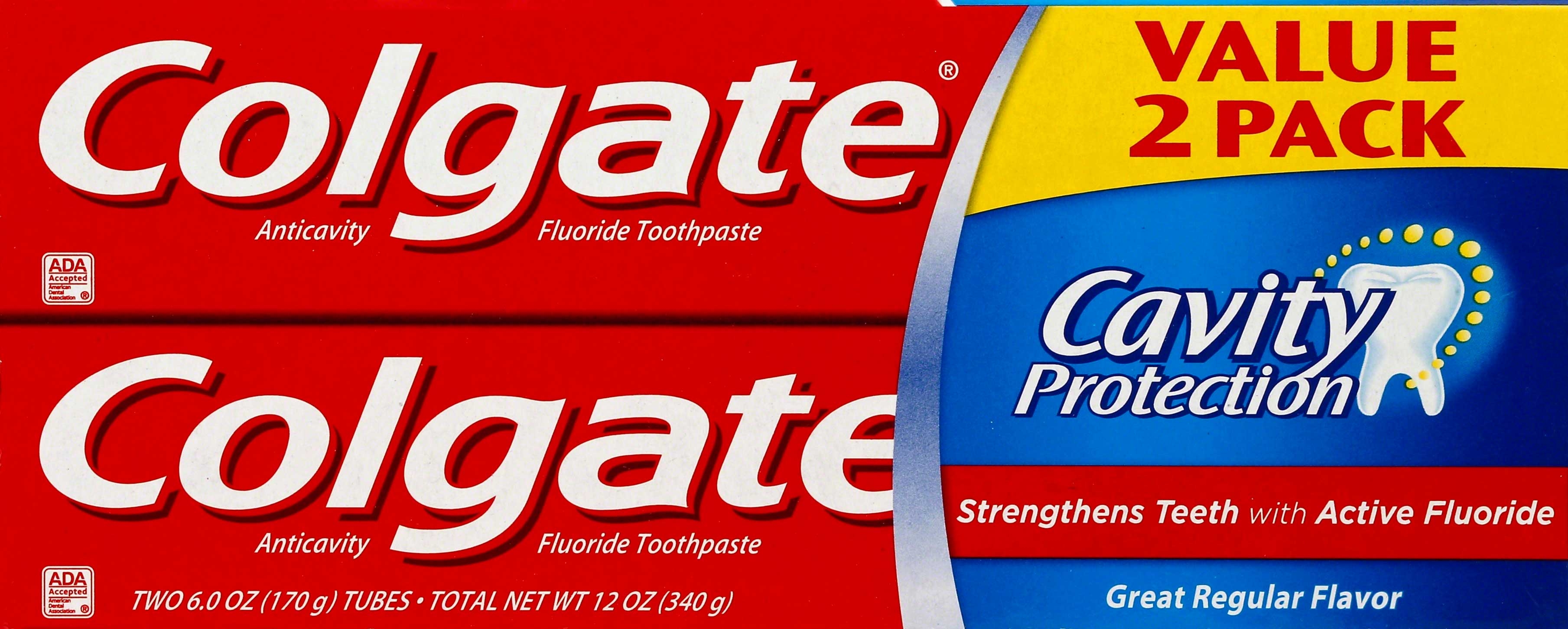 Colgate Great Regular Flavor Anticavity Toothpaste, 12 Ounce -- 12 per case.