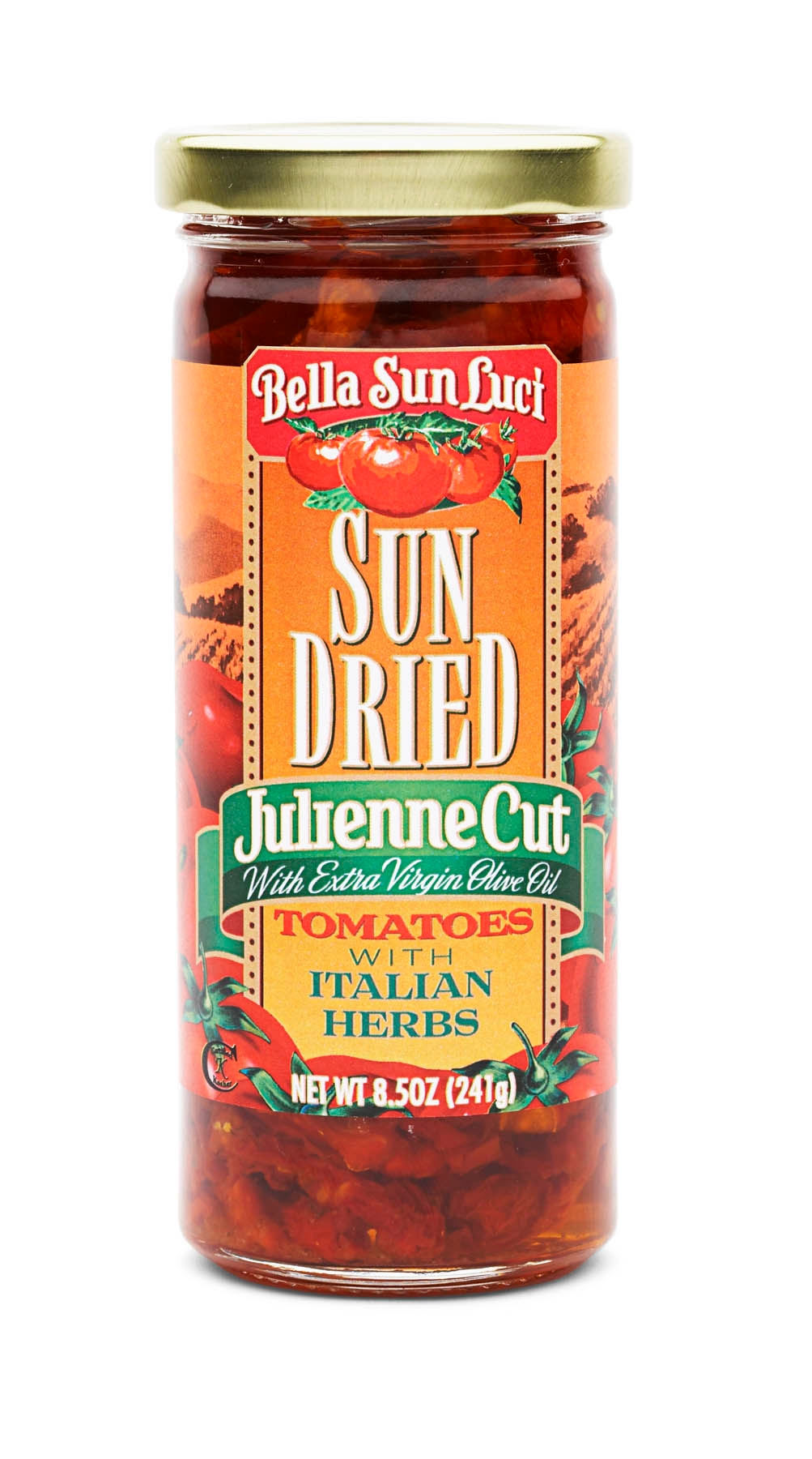 Bella Sun Luci 8.5 Ounce Sun Dried Tomatoes Julienne in Oil -- 12 per case.