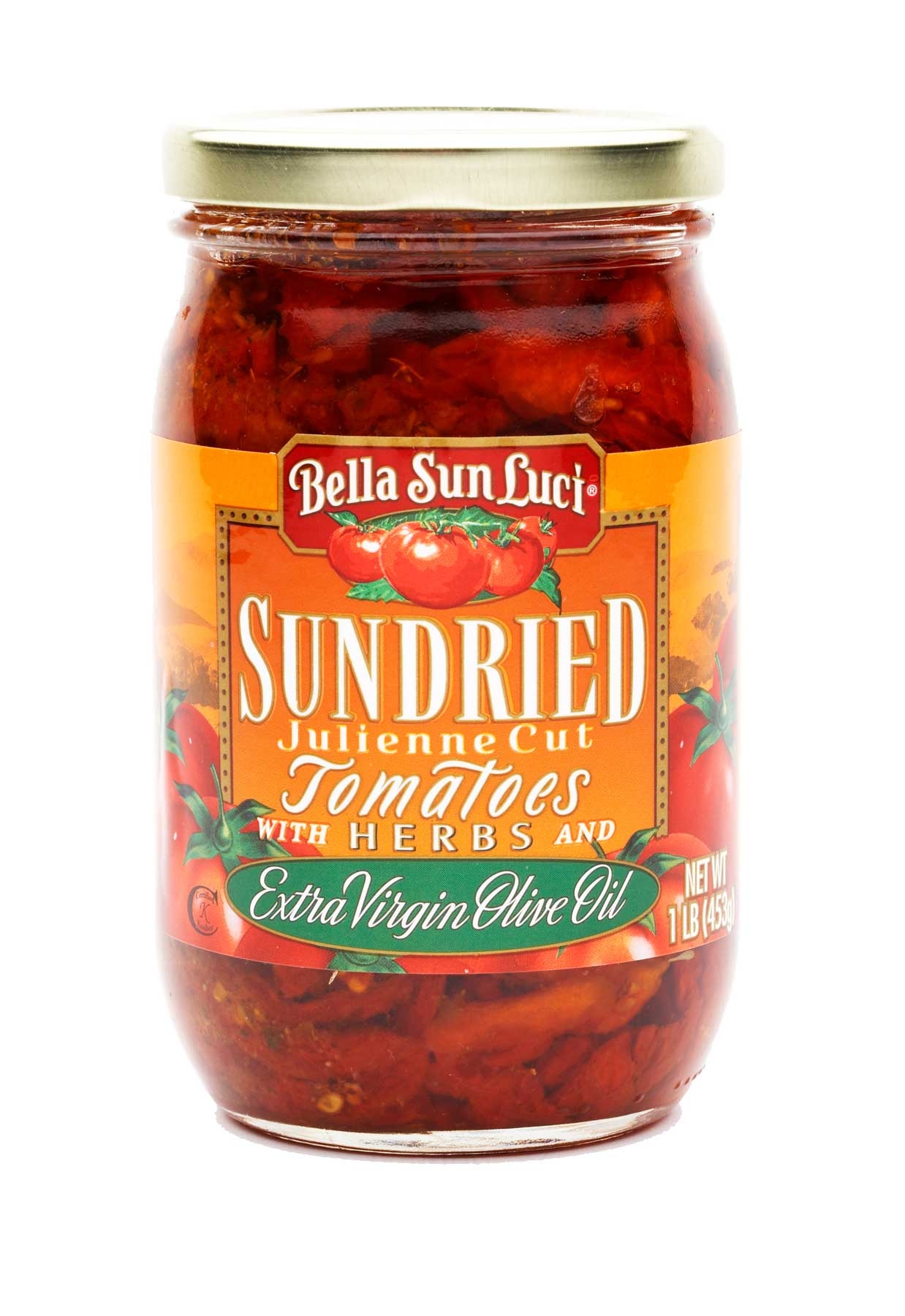 Bella Sun Luci Sun Dried Tomatoes 16 Ounce Julienne in Oil -- 12 per case.
