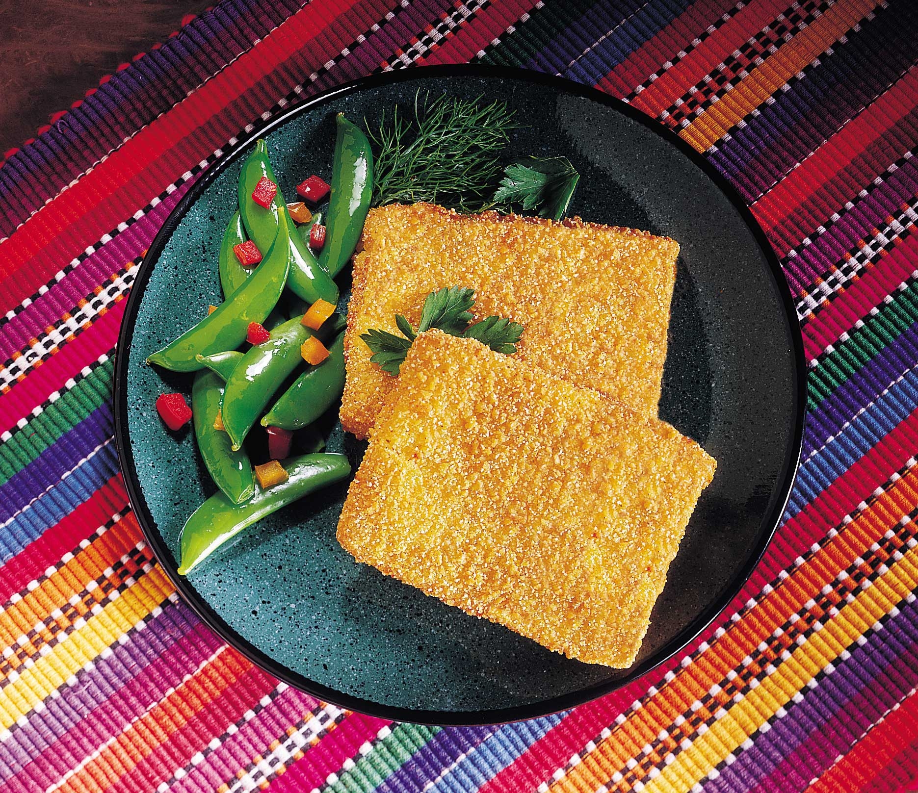 Fishery Square Breaded Raw Cod Portion - 4 Ounce, 10 Pound.