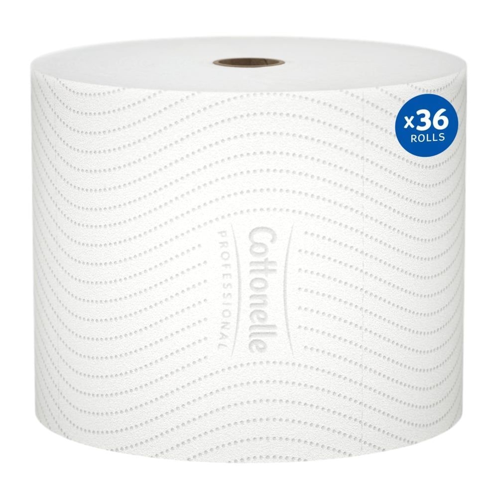 Cottonelle White 2 Ply Paper Core High Capacity Standard Toilet Paper, 900 count -- 36 rolls per case