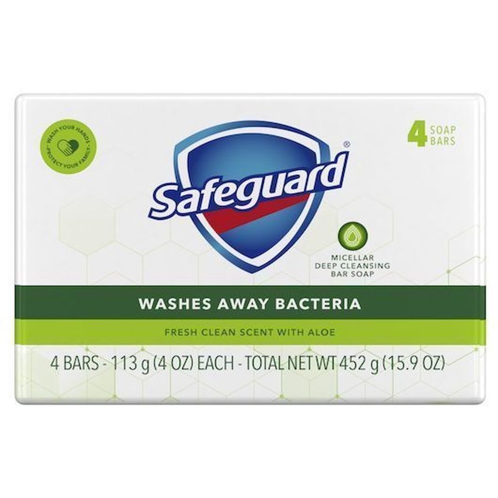 Safeguard White Bar Soap with Aloe, 16 Ounce -- 12 per case