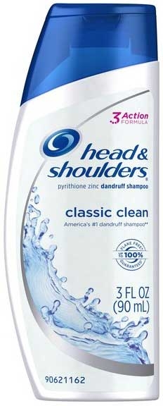 Head and Shoulders Classic Clean Dandruff Shampoo, 3 Fluid Ounce -- 24 per case.