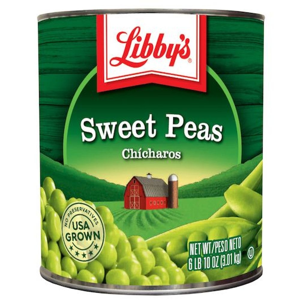 Libbys Low Sodium Mixed Sieve Sweet Peas, 106 Ounce -- 6 per case