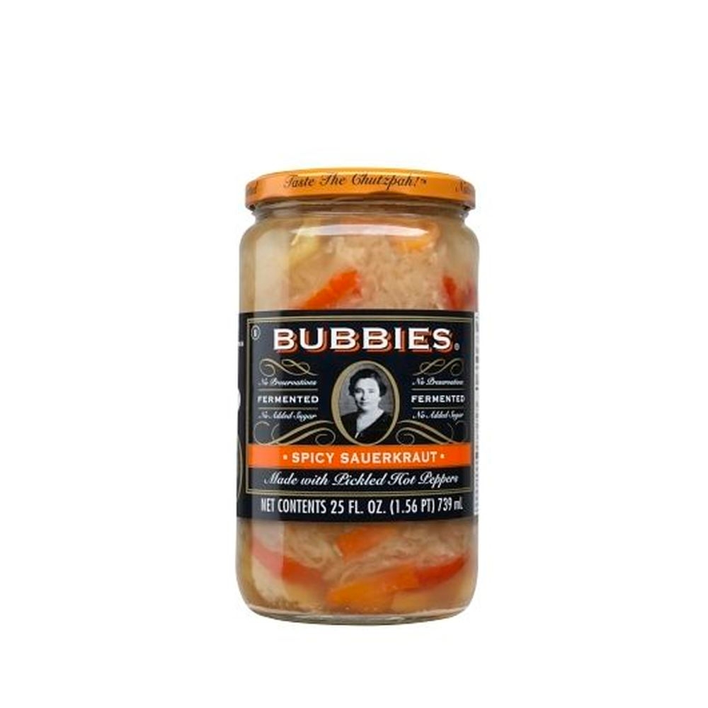 Bubbies Spicy Sauerkraut, 33 Fluid Ounce - 6 per case