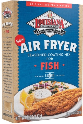Louisiana Fish Fry Air Fryer Fish Seasoned Coating Mix, 5 Ounce -- 6 per case