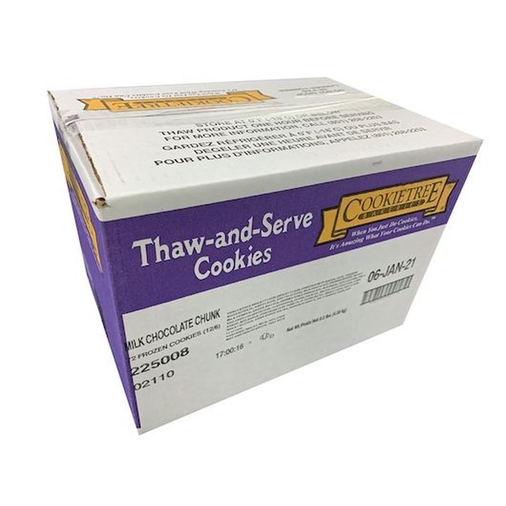 Cookietree Gourmet Milk Chocolate Chunk Cookie, 2 Ounce -- 72 per case