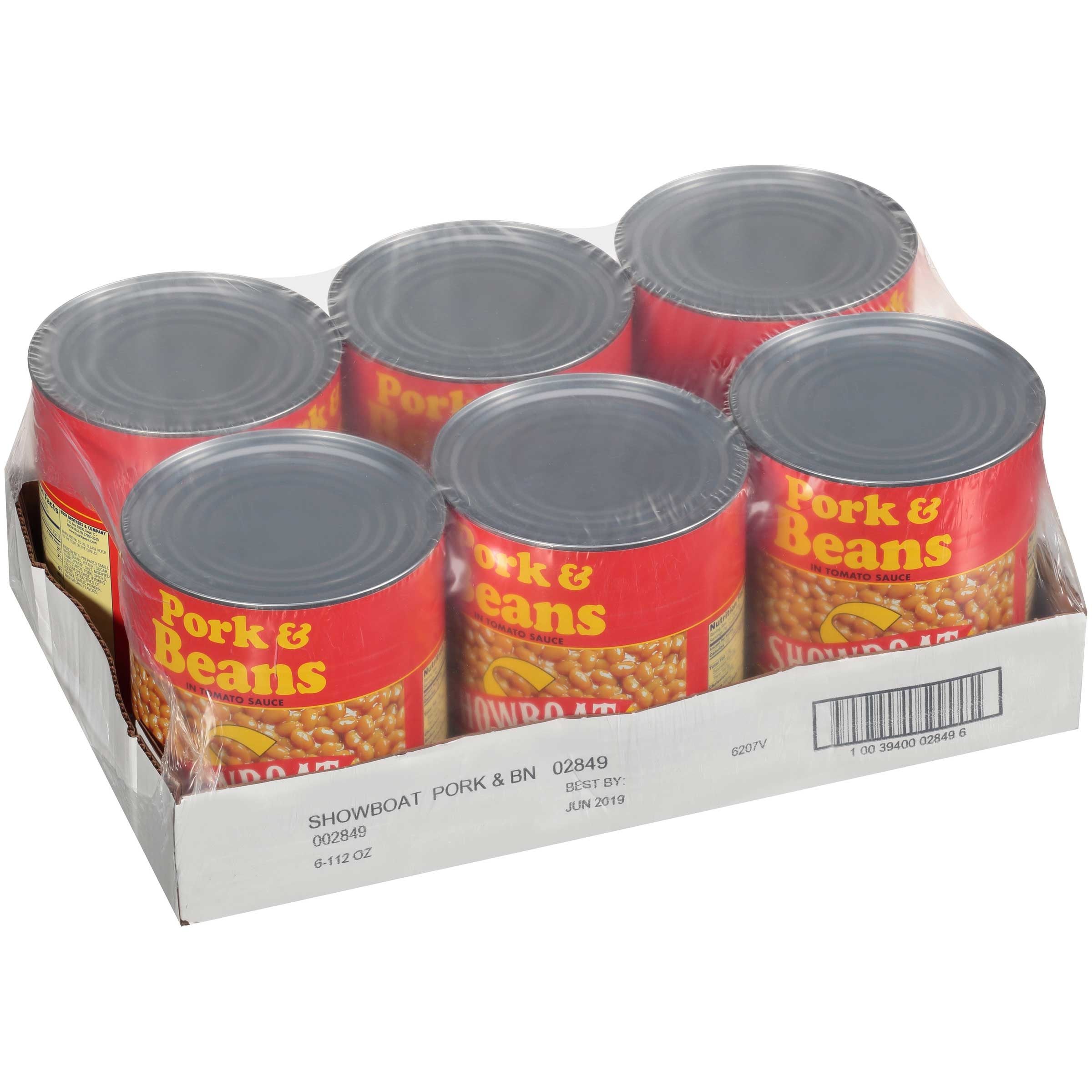 Bean Showboat W/Pork , no10 Can -- 6 Case