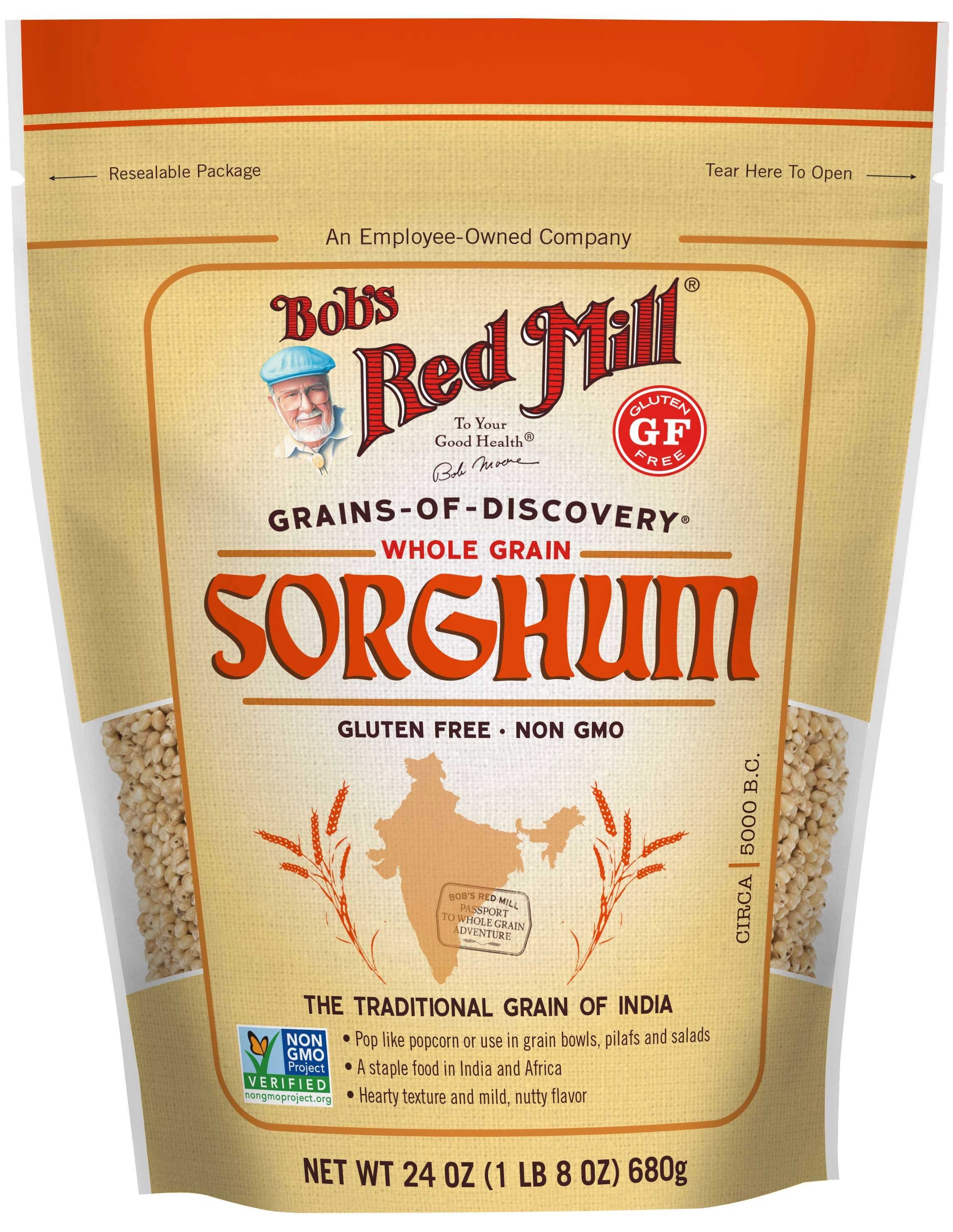 Bobs Red Mill Whole Grain Sorghum, 24 Ounce Pouch -- 4 per case