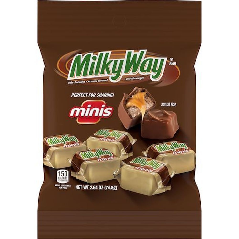Milky Way Miniature Creamy Caramel Milk Chocolate, 2.64 Ounce -- 12 per case