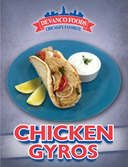 Devanco Chicken Gyro Cones, 9 Pound -- 2 per case.