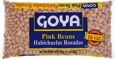 Goya Dry Pink Beans - 16 oz. bag, 24 bags per case
