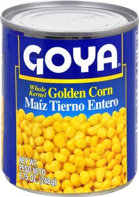 Goya Whole Kernel Corn - 8.75 oz. can, 24 cans per case
