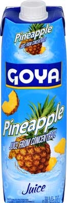 Goya Prisma Pineapple Nectar, 33.8 Ounce -- 12 per case.
