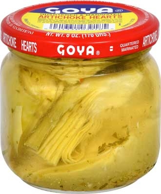 Goya Artichokes Marinated in Olive Oil -- 6 oz. jar, 12 jars per case