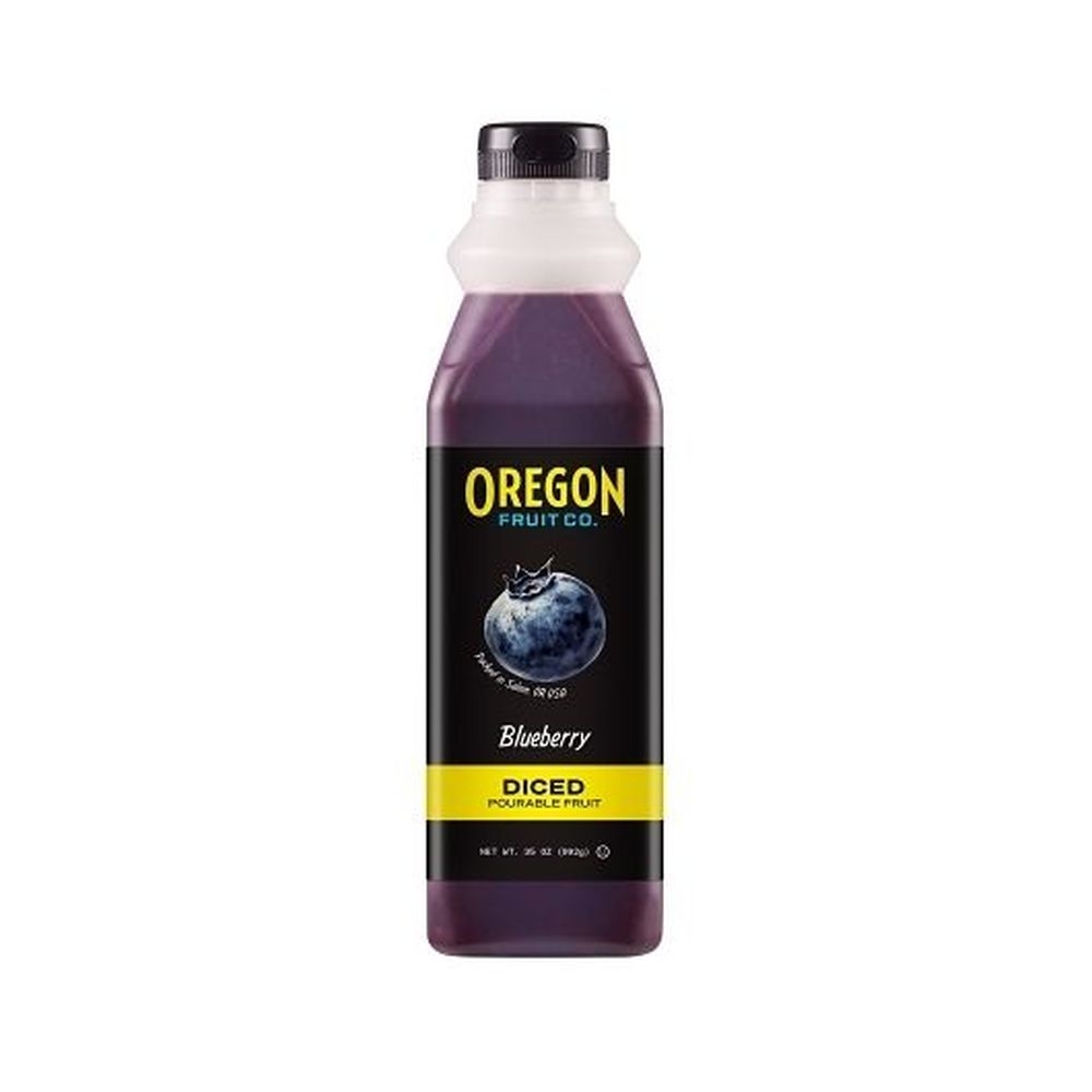 Oregon Blueberry Diced Pourable Fruit Puree, 35 Ounce - 6 per case
