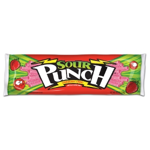 American Licorice King Size Strawberry Sour Punch Straw Candy, 4.5 Ounce -- 24 per case.