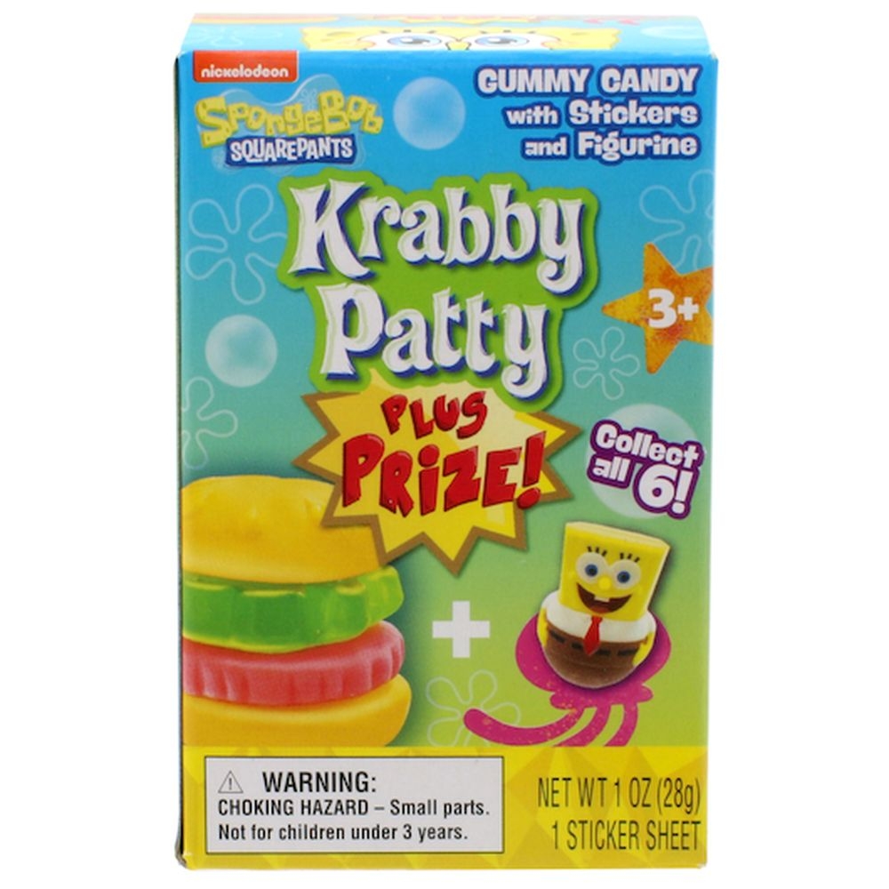 Frankford Krabby Patty Plus Prize Gummy Candy, 1 Ounce -- 96 per case