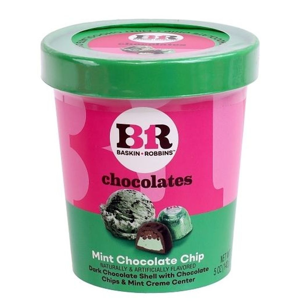 Frankford Baskin Robbins Dark Chocolate Covered Chocolate Chips and Mint Crème, 5 Ounce -- 6 per case