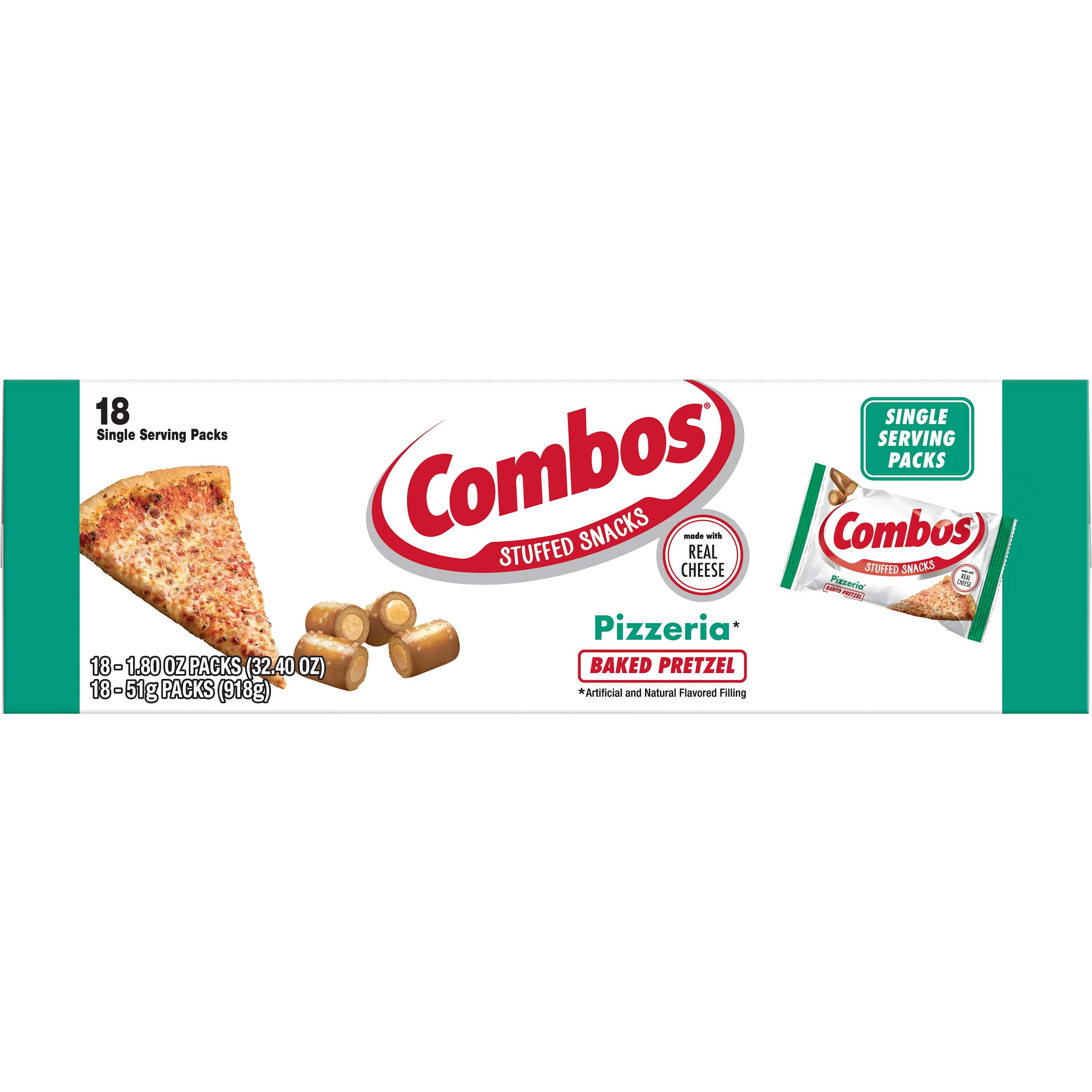 Combos Pizzeria Pretzel Baked Snacks -- 216 per case.