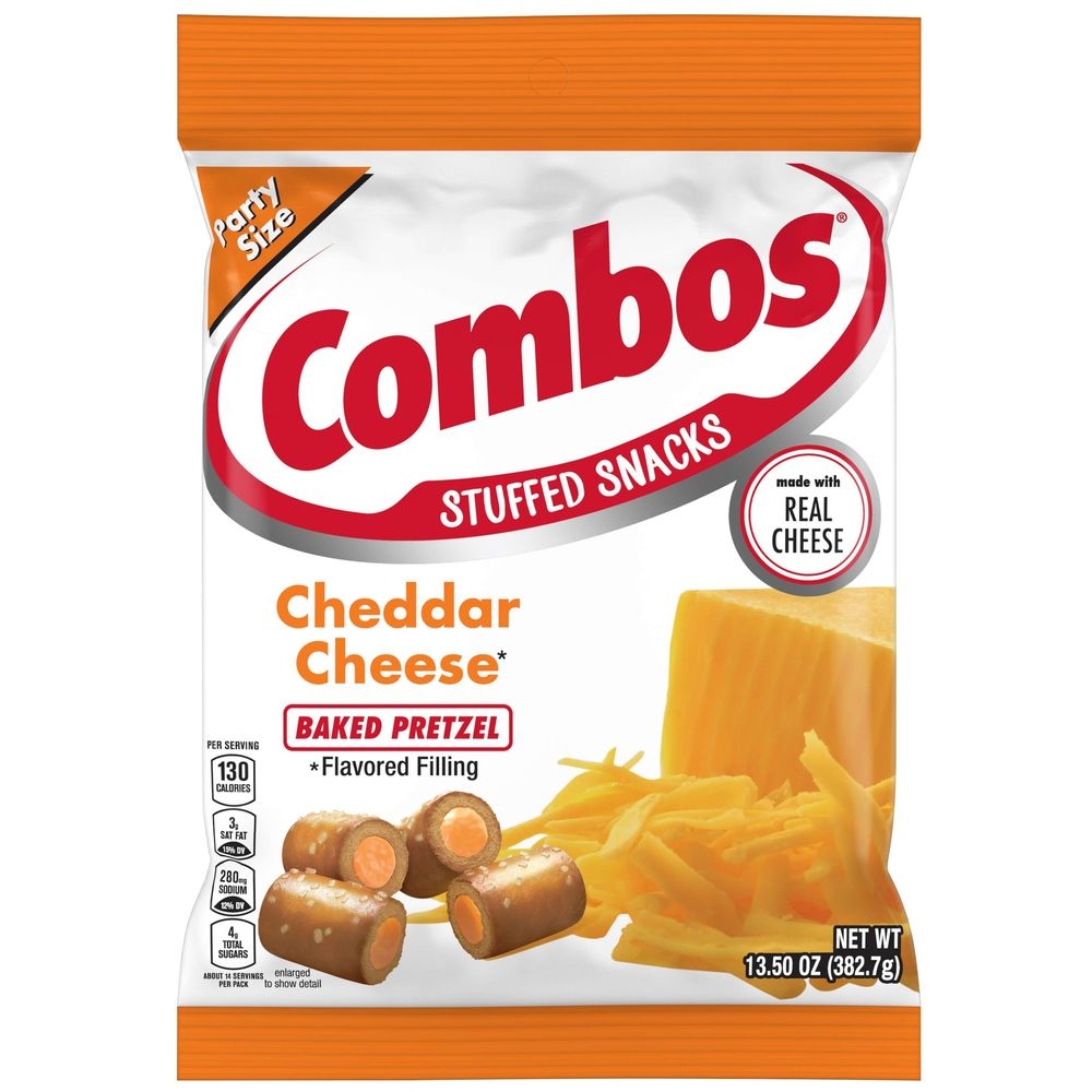 Combos Cheddar Cheese Pretzel, 13.5 Ounce -- 8 per case