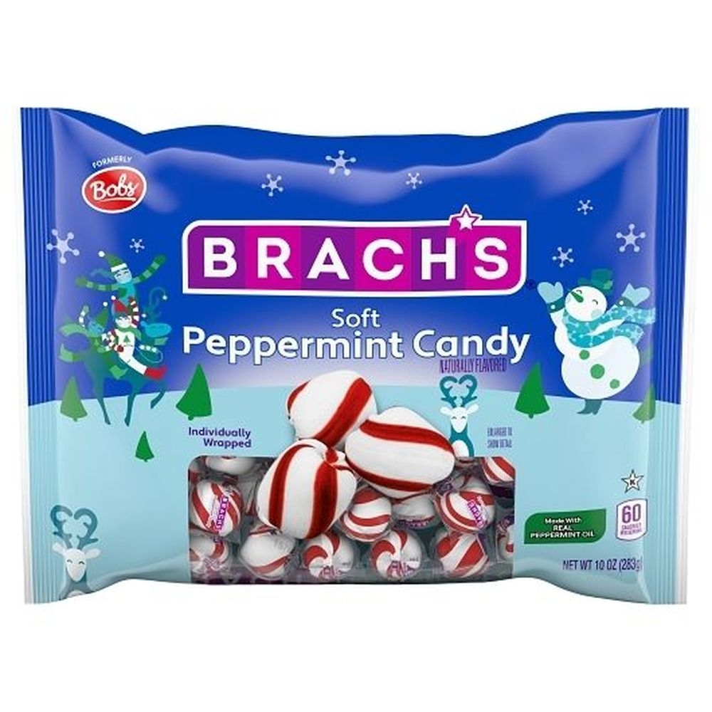 Brachs Holiday Soft Peppermint Candy, 10 Ounce -- 12 per case