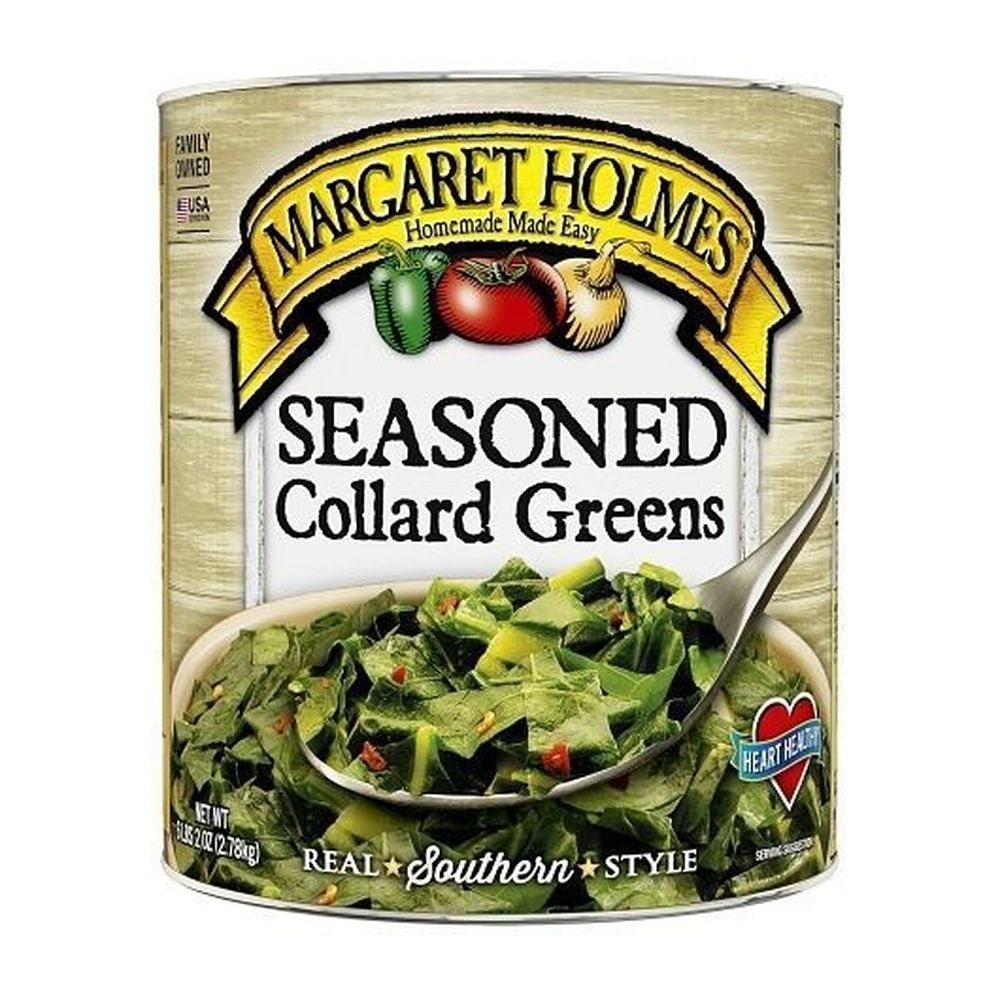 Margaret Holmes Seasoned Collard Greens, 98 Ounce -- 6 per case