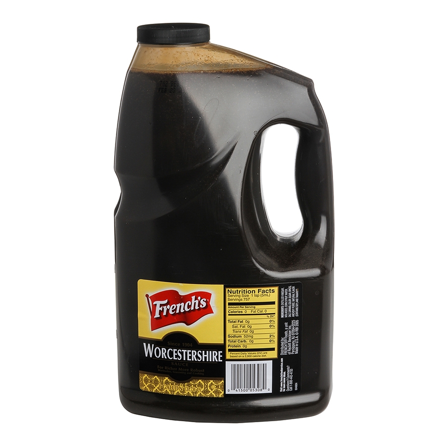 Frenchs Worcestershire Sauce  -- 4 Case 1 Gallon