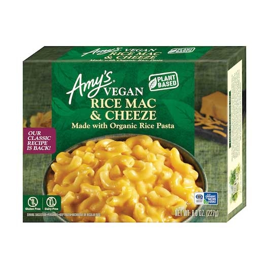 Amys Non Dairy Rice Macaroni and Cheeze Entree, 8 Ounce -- 12 per case.