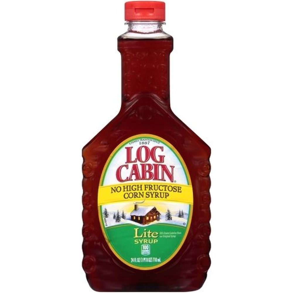 Log Cabin Lite Syrup, 24 Fluid Ounce -- 12 per case
