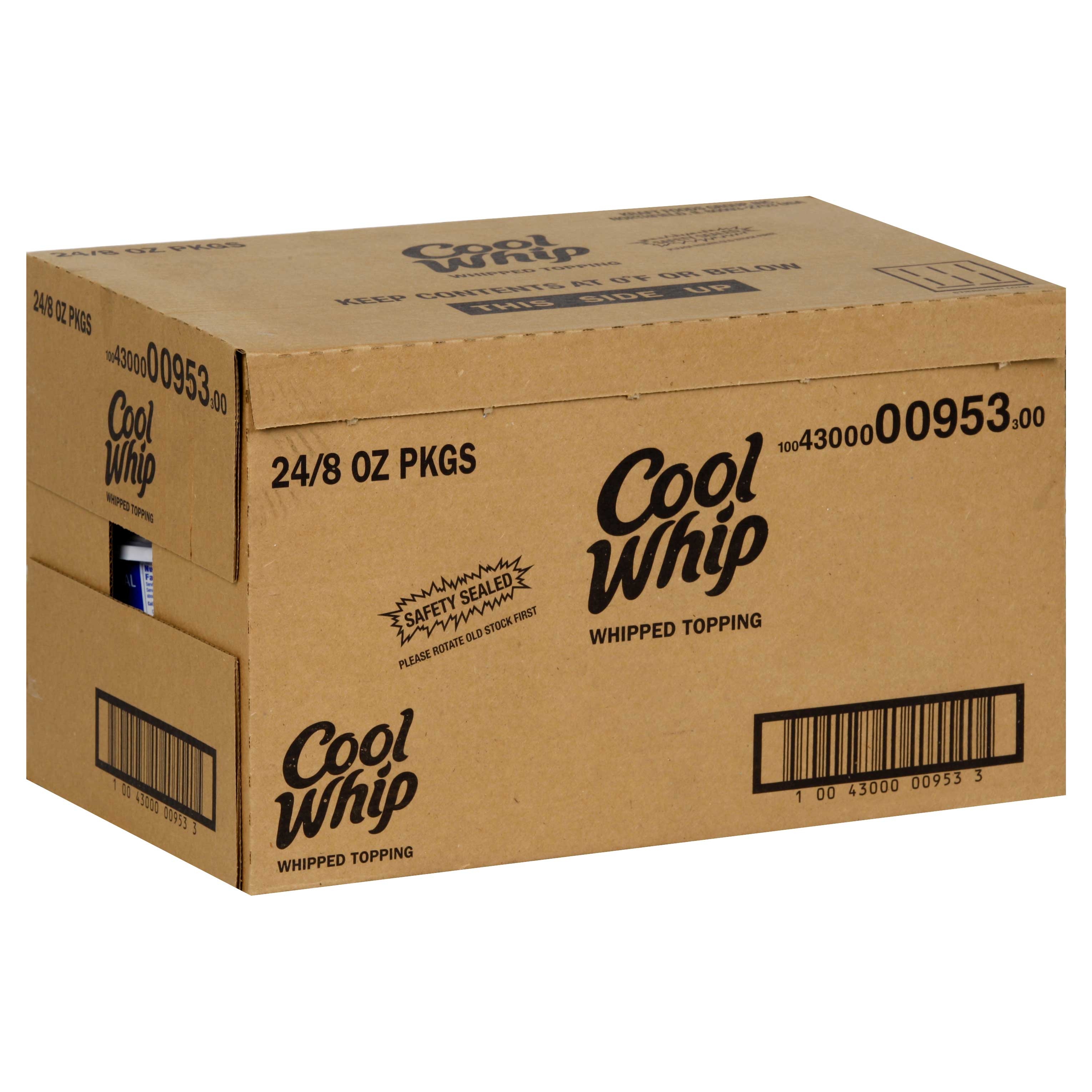 Kraft Frozen Cool Whip Regular Topping, 8 Ounce -- 24 per case.