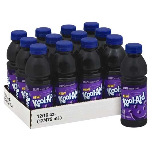 Kool-Aid Grape Ready-to-Drink Soft Drink, 16 fluid ounce -- 12 per case