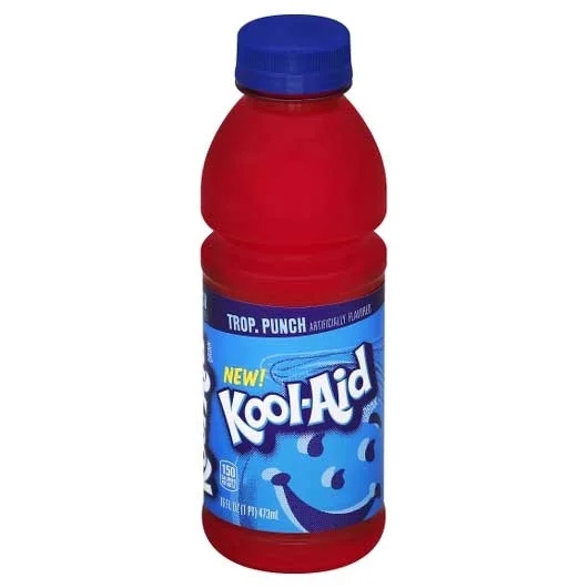 Kool-Aid Tropical Punch Ready-to-Drink Soft Drink, 16 fluid ounce -- 12 per case