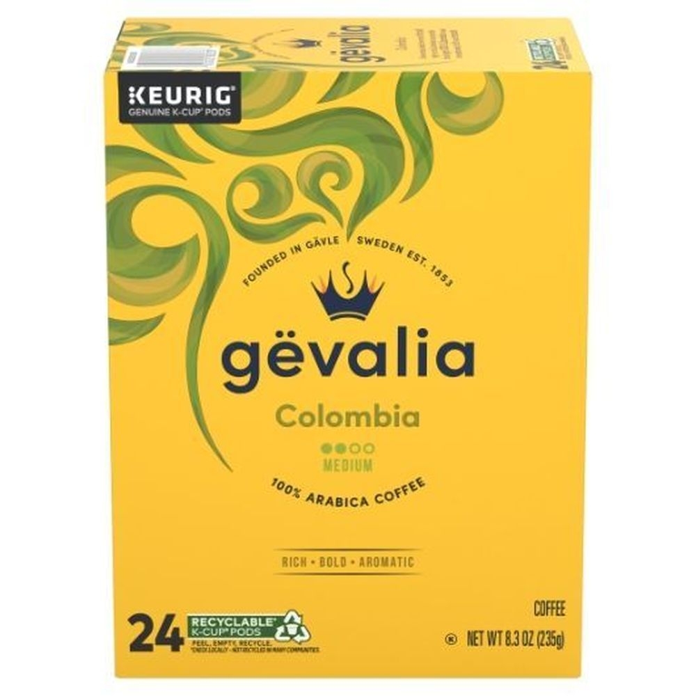 Gevalia Colombia K-Cup Coffee Pod, 24 count -- 4 per case
