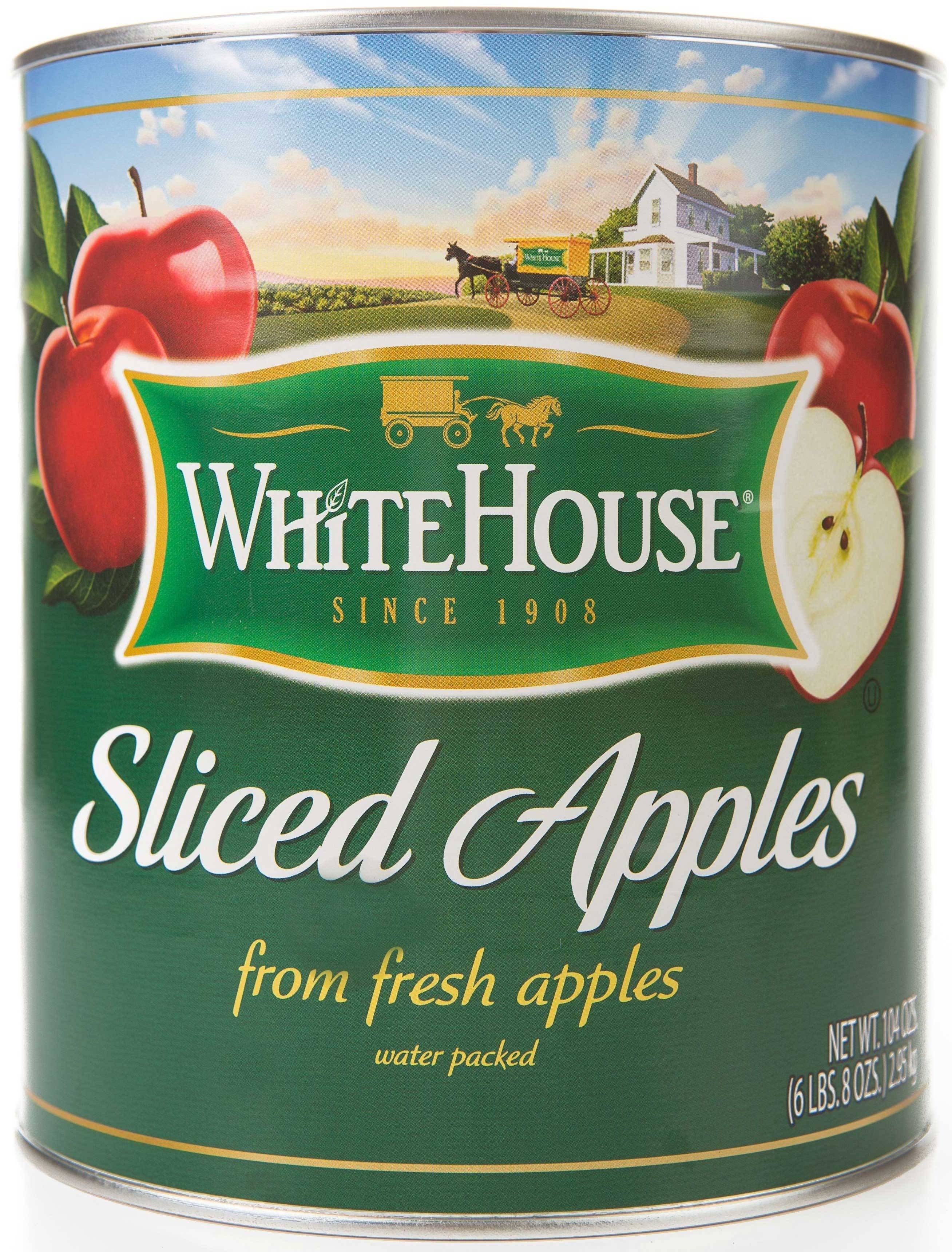 Commodity Canned Fruit and Vegetables Sliced Apple in Water, Number 10 Can -- 6 per case