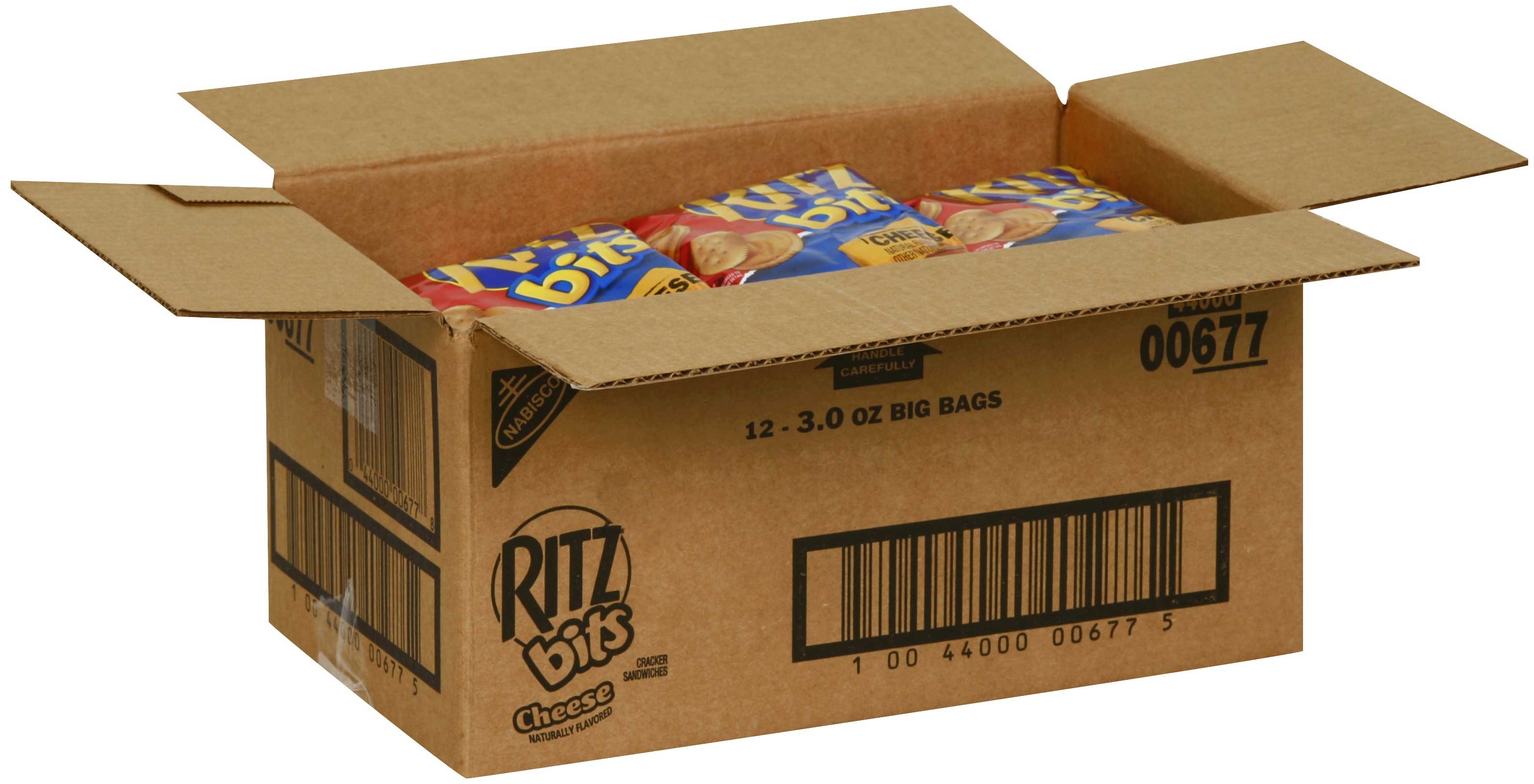 Kraft Ritz Bits Cheese Snack, 3 Ounce -- 12 per case.