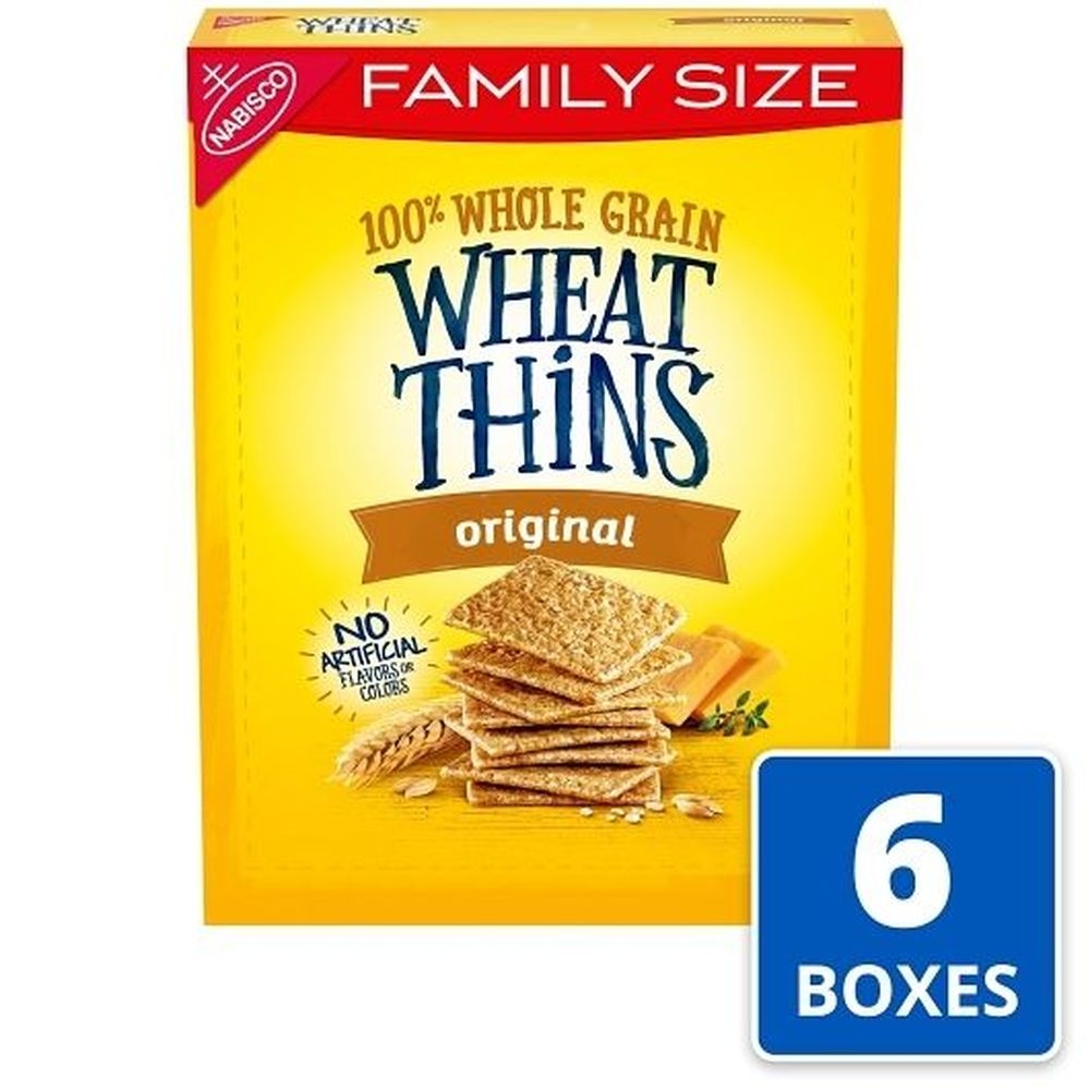 Wheat Thins - Original Whole Grain, 14 Ounce -- 6 per case
