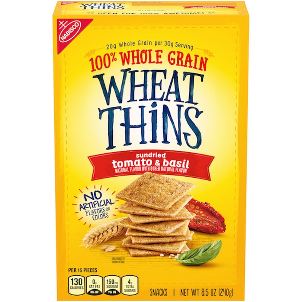 Wheat Thins Sundried Tomato Basil Cracker, 8.5 Ounce -- 6 per case